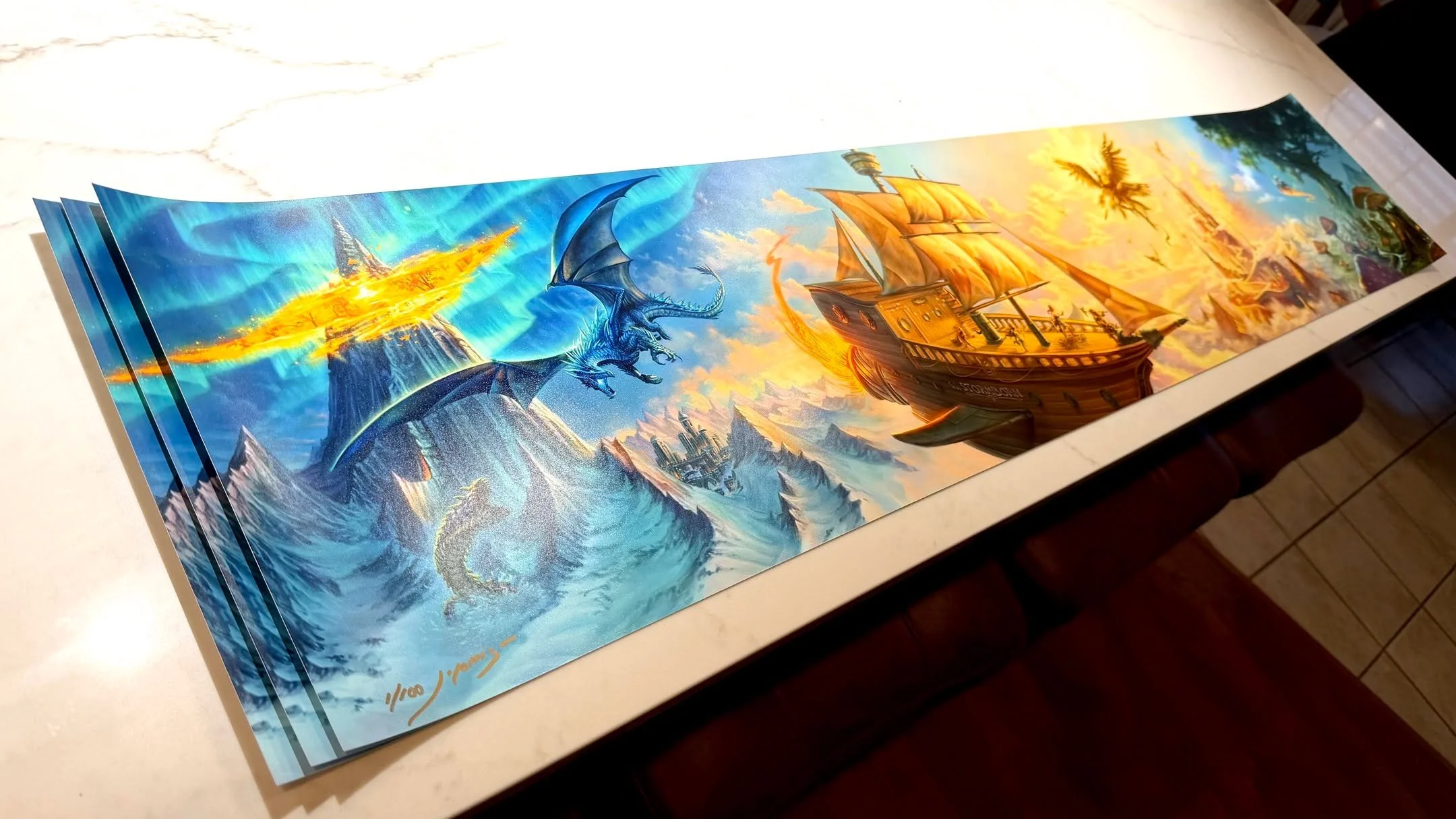 Loving how these came out! 
At 12x60" they're definitely my longest prints yet. Shoutout to Devin at El Co Color Labs for working with me on this!
#naddpod #notanotherdndpodcast