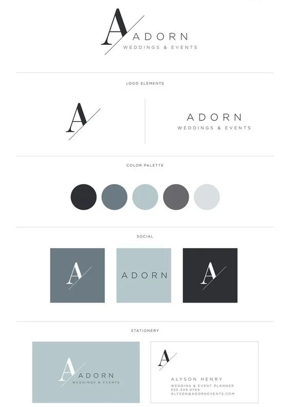 Branding package for Oregon Lane Studio - Brand Cafe. www.oregonlane.com