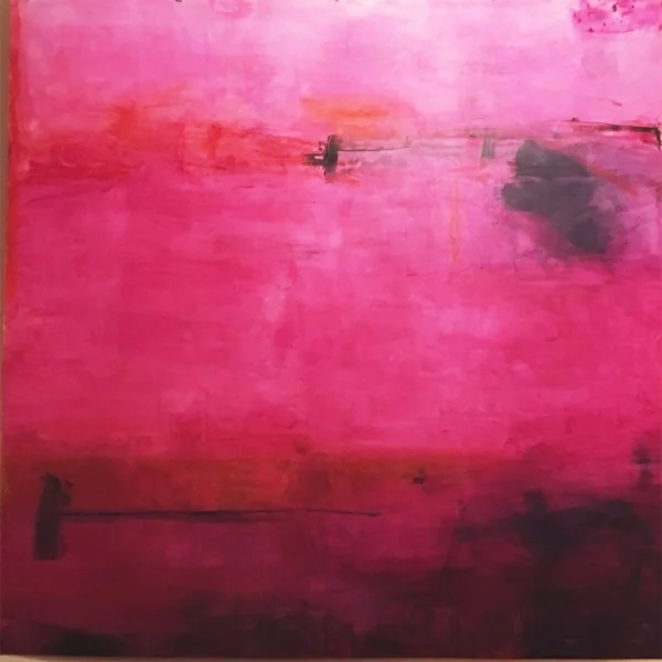 Cerise : beeswax + pigment on paper : 52"h x 52"w
