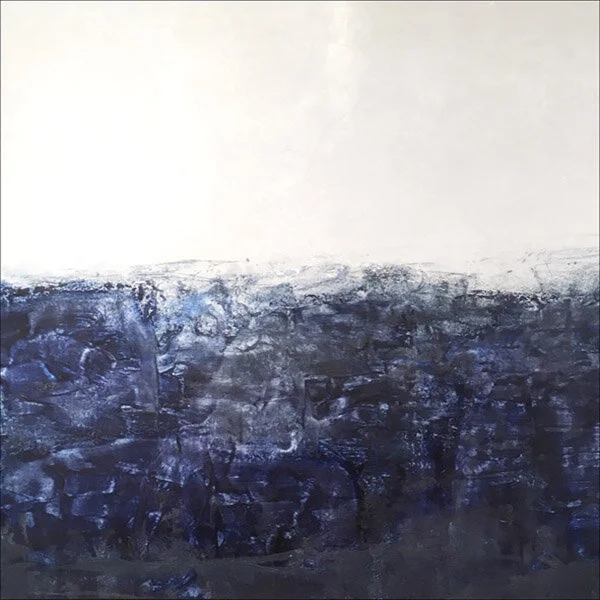 Drake’s Passage : oil pigment stick, cold wax : 40”h x 40”w : $2500 : by Lynda Cole