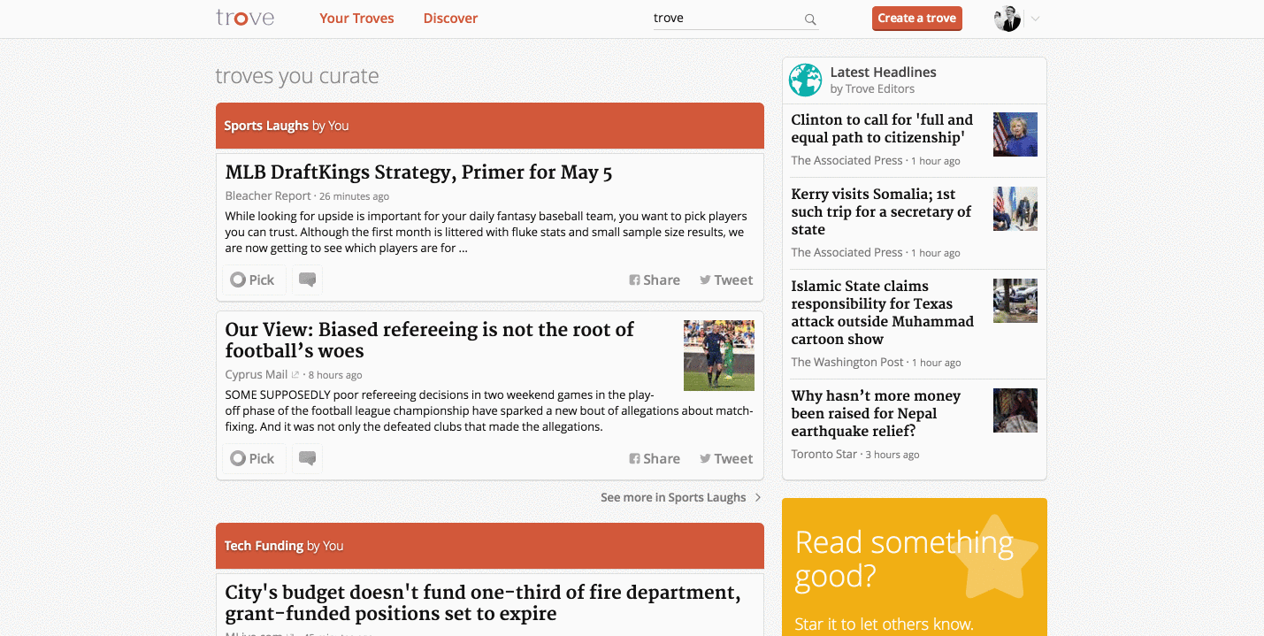 Web App: First Implementation of Discover