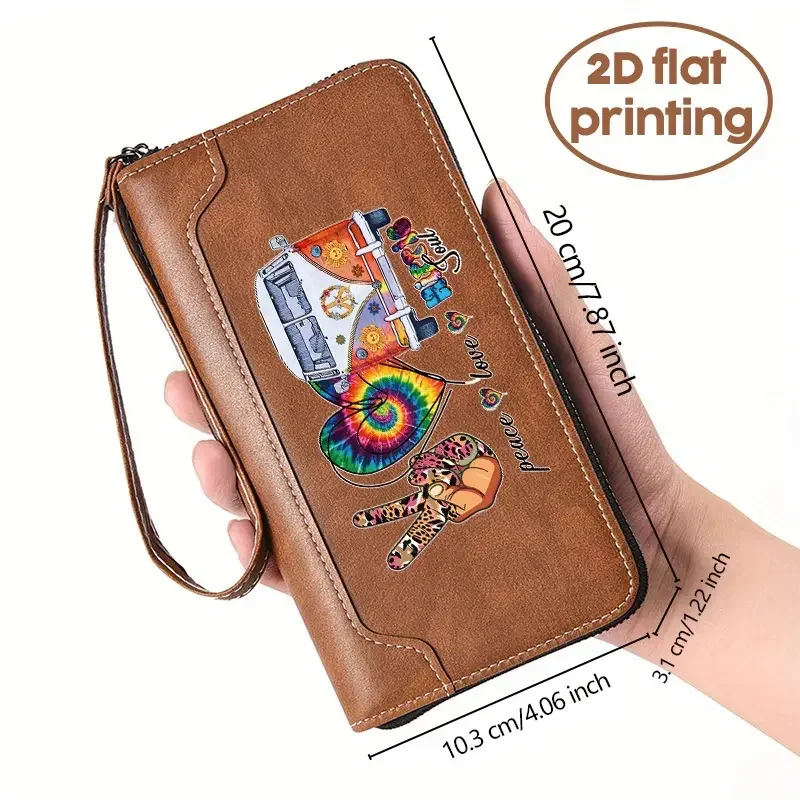 Peace,Love,Hippie Soul Wallet measurements.webp