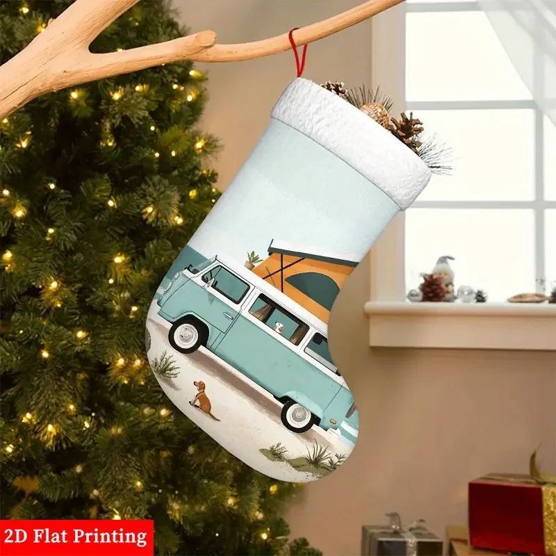 Blue Bay Window Christmas Stocking.webp