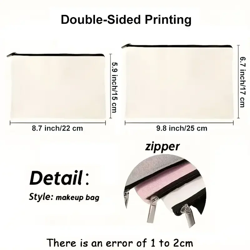 Green Here Comes The Sun Cosmetic Bag measurements.webp