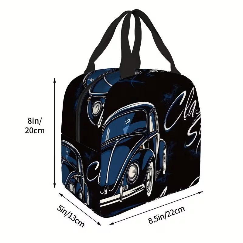 Black & Blue Classic Style Bug Lunch Tote measurements.jpg