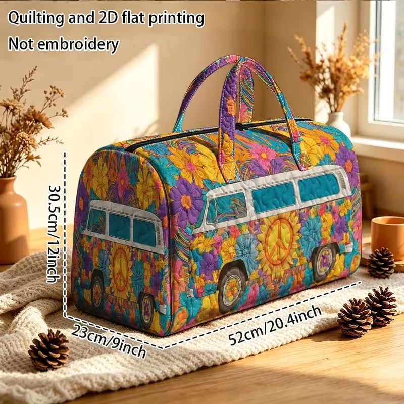 Quilted Multi Flower Bay Window travel Bag measurements.jpg