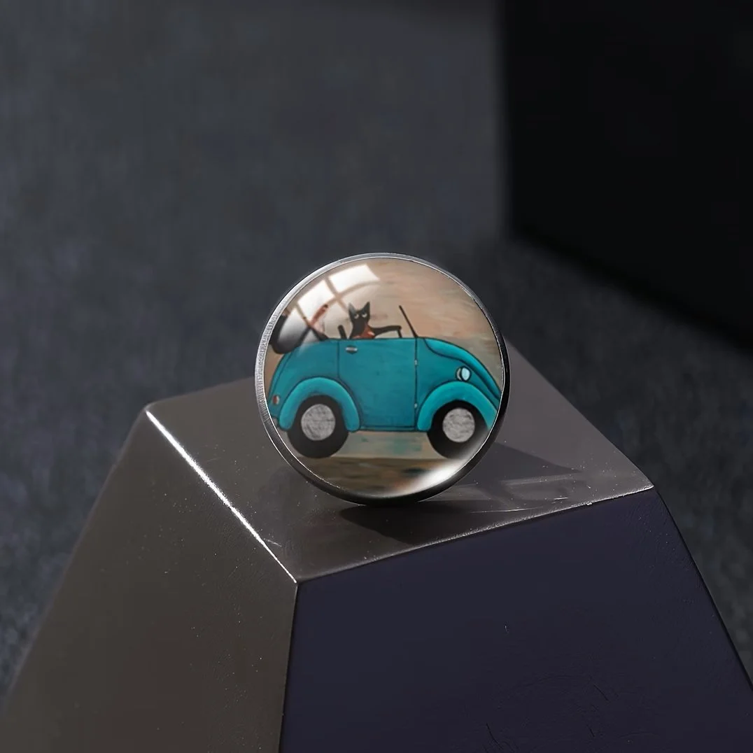 Round Blue Convertable Bug with Cat.jpg