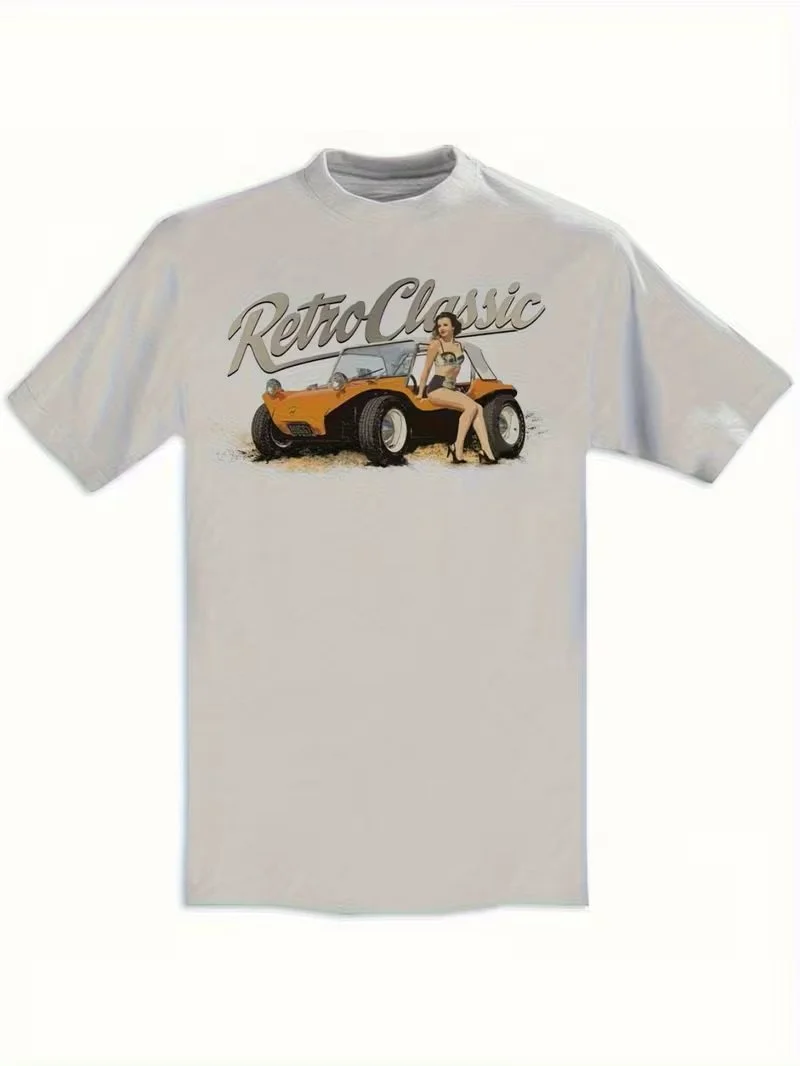 Retro Classic Manx Buggy -  White T-Shirt