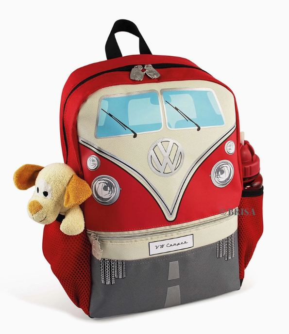 Small Red Splitty Bus Backpack — Welcome display picture 1
