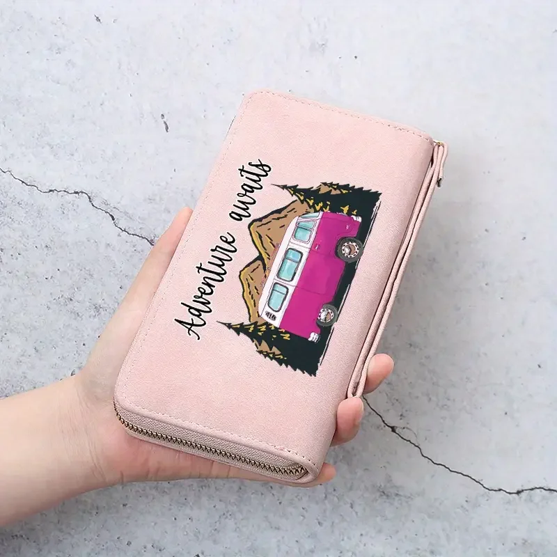 Pink Bus Adventure Waits Wallet Pink.webp