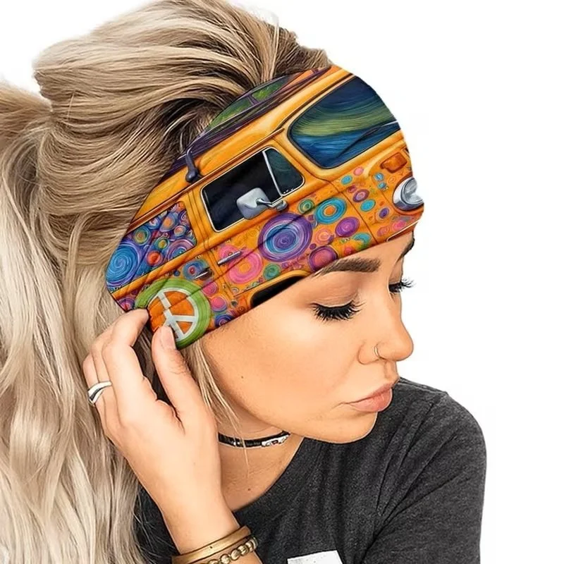 Orange VW Bay Window Bus Headband