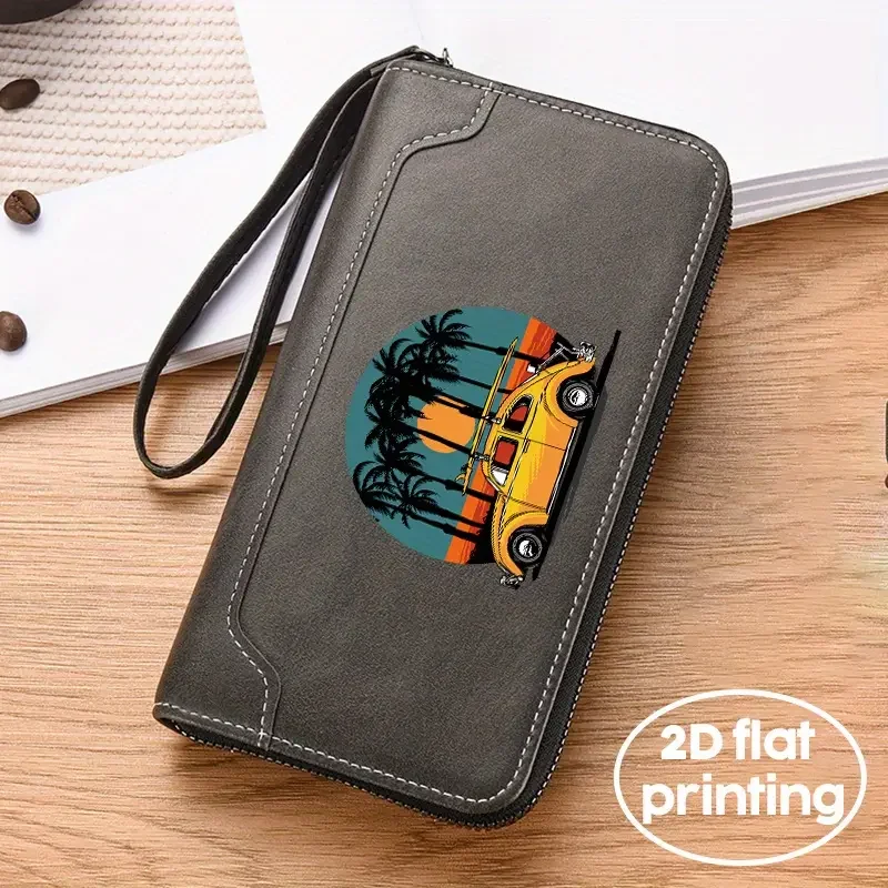 Sunset Yellow Bug Wallet Gray.webp