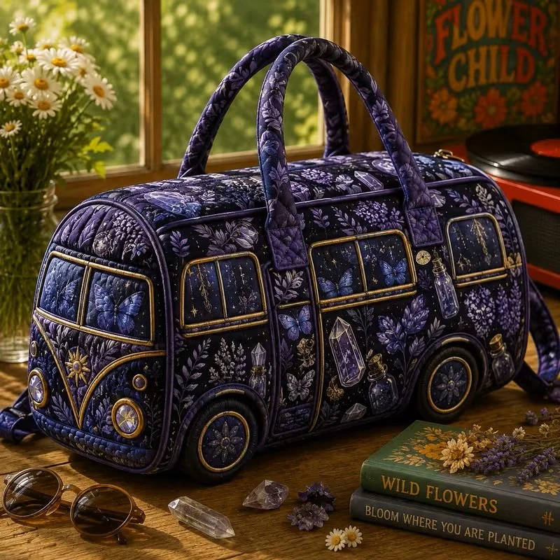 Quilted PurpleBlack CrystalsandPotions Travel Bag.jpg