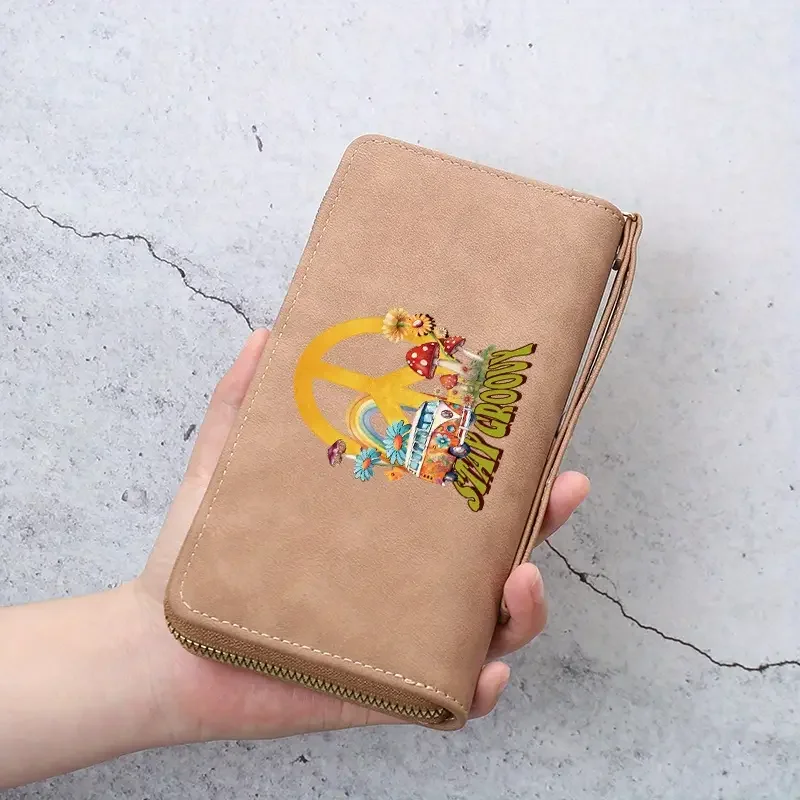 Stay Groovy Wallet Tan.webp