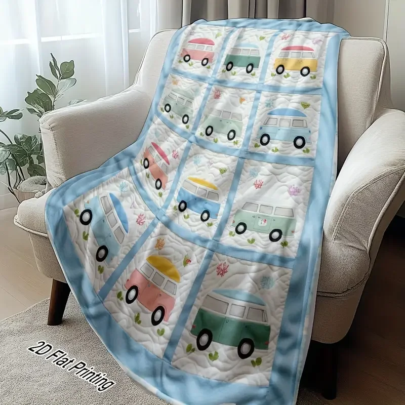 Multi VW Bus Baby Blanket