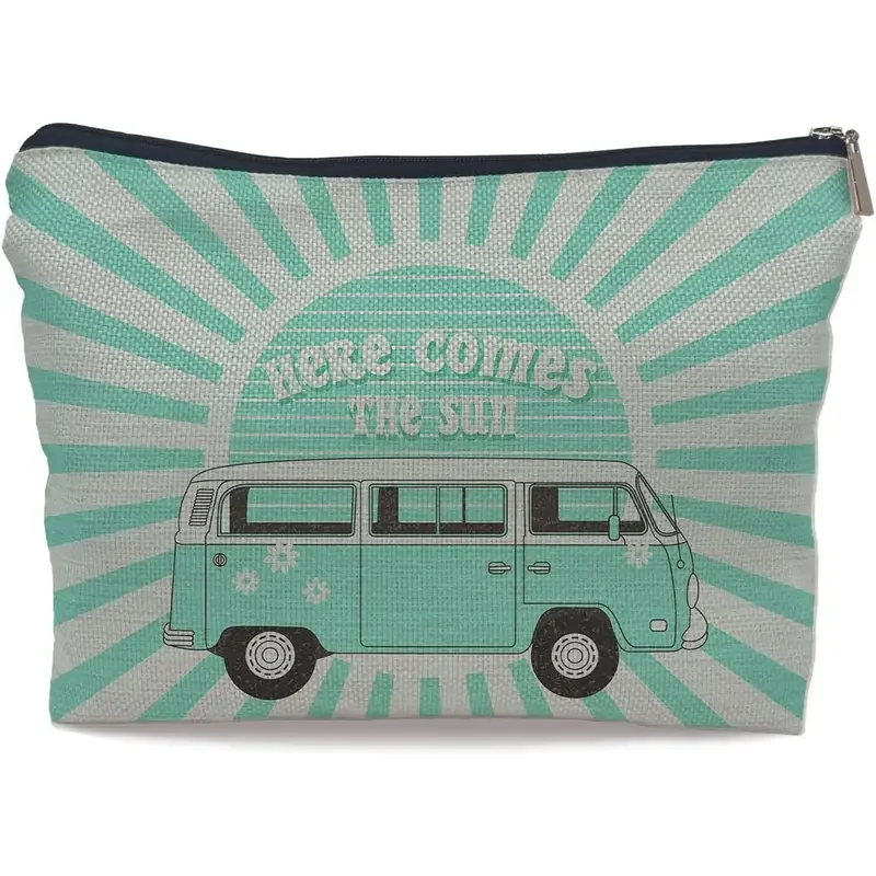 Green Here Comes The Sun Cosmetic Bag.webp