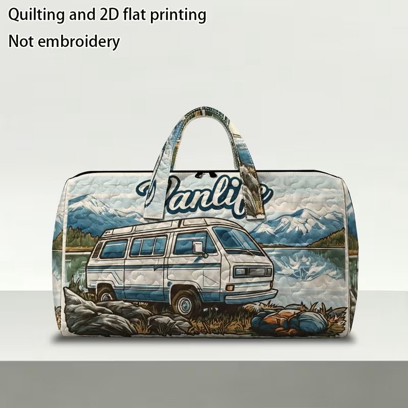 Quilted White Vanagon Van Life Travel Bag.jpg