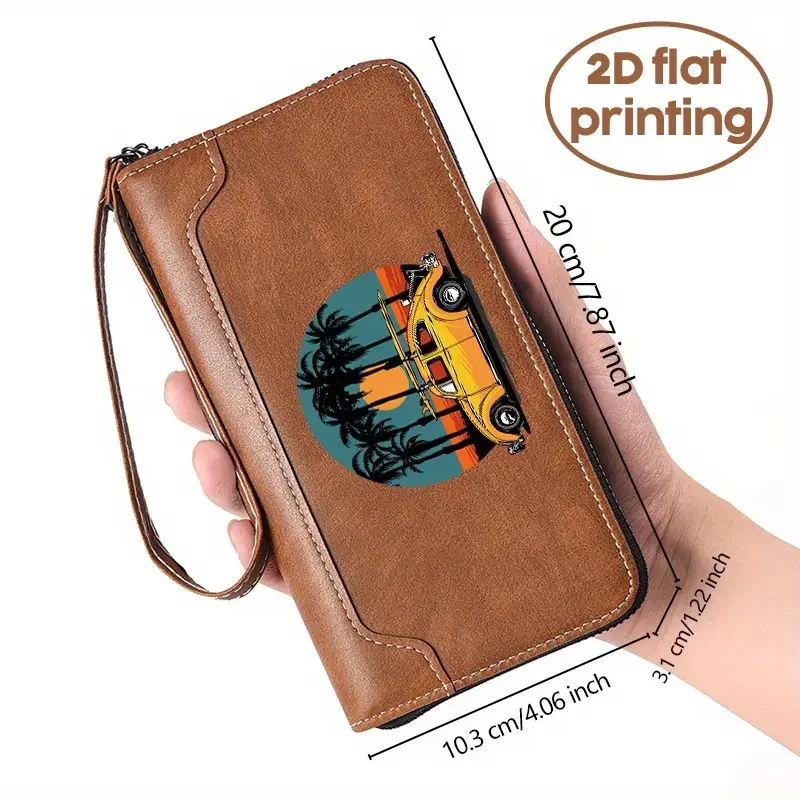 Sunset Yellow Bug Wallet Measurements.webp