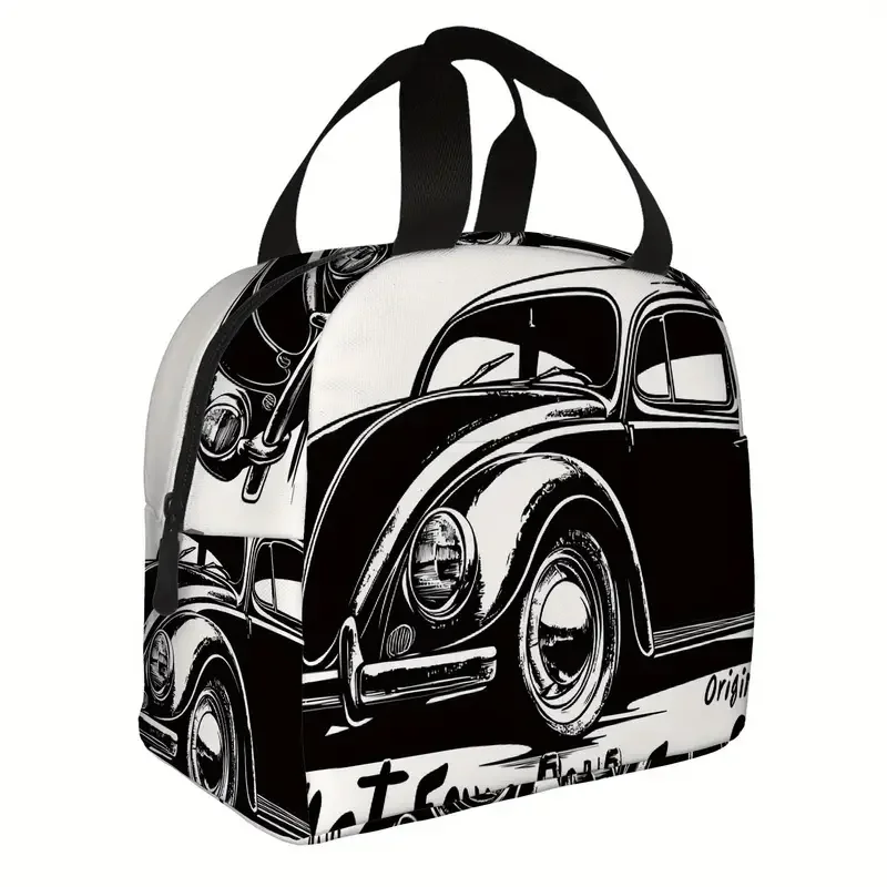 Black & White Bug Lunch Tote.webp