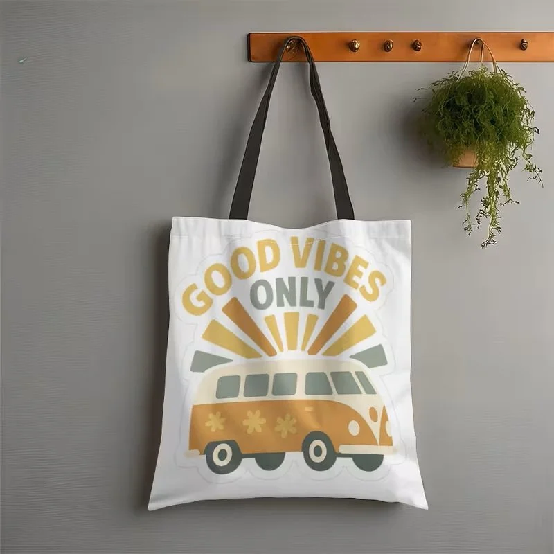 Good Vibes Only VW Bus Tote