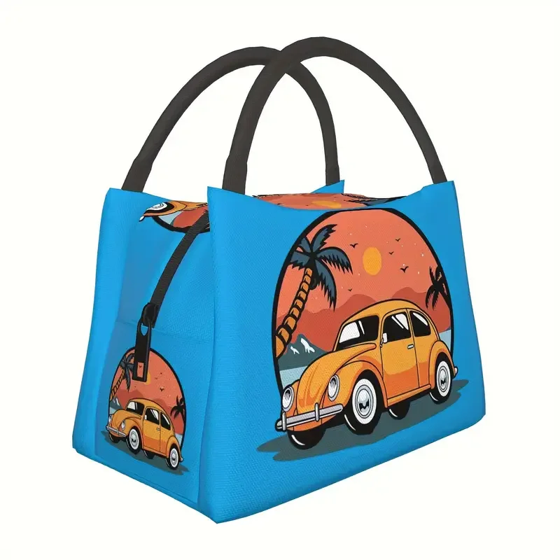 Yellow VW Bug Lunch Bag