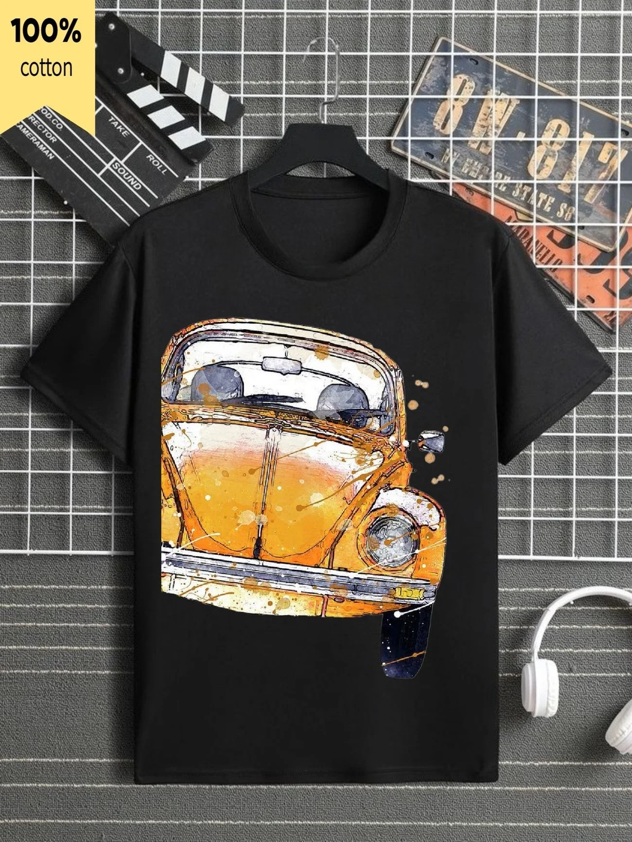 Black T Shirt with Yellow Bug.jpg