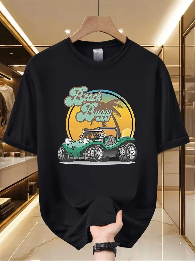 Green Beach Buggy - Black T-Shirt