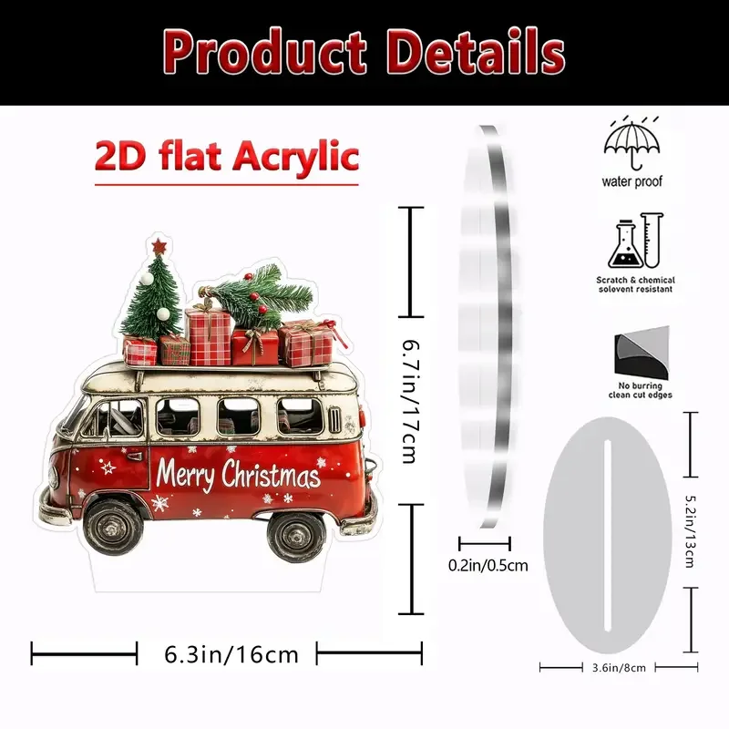 Red Merry Christmas Bus Measurements.webp