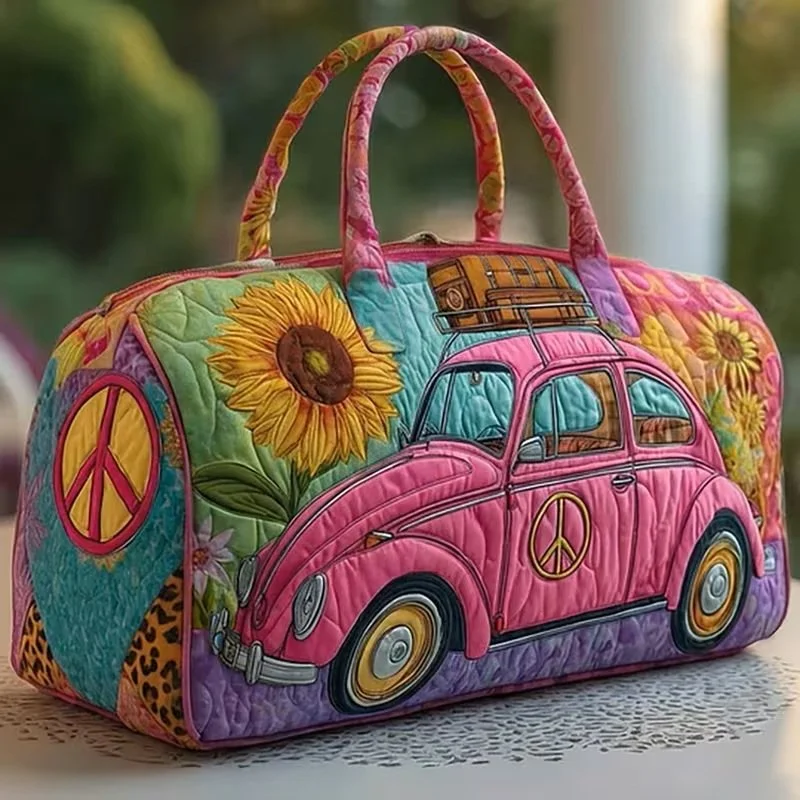 Quilted Pink Bug Travel Bag.jpg