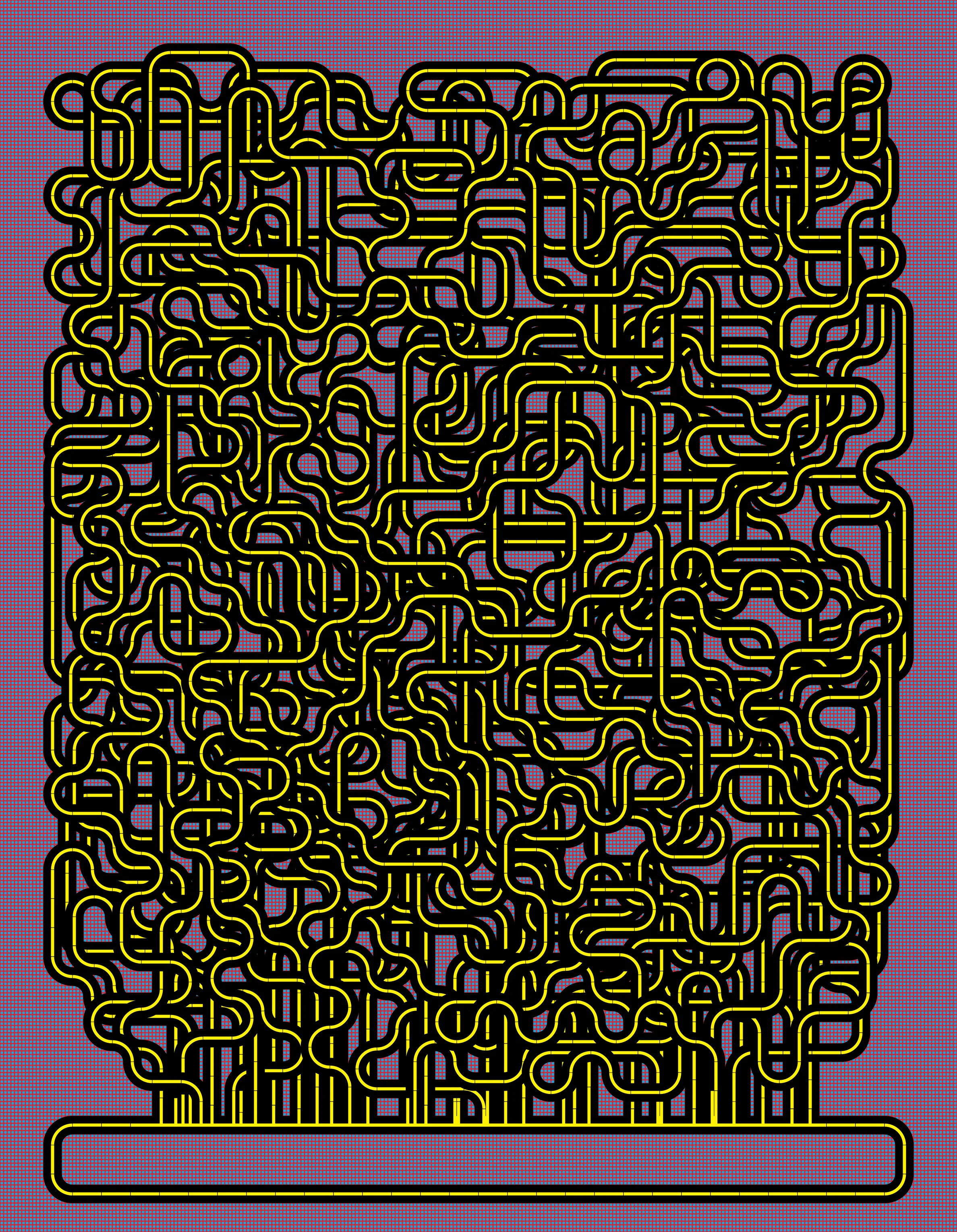 Quad Squiggle: Straight Line Circle Splitter