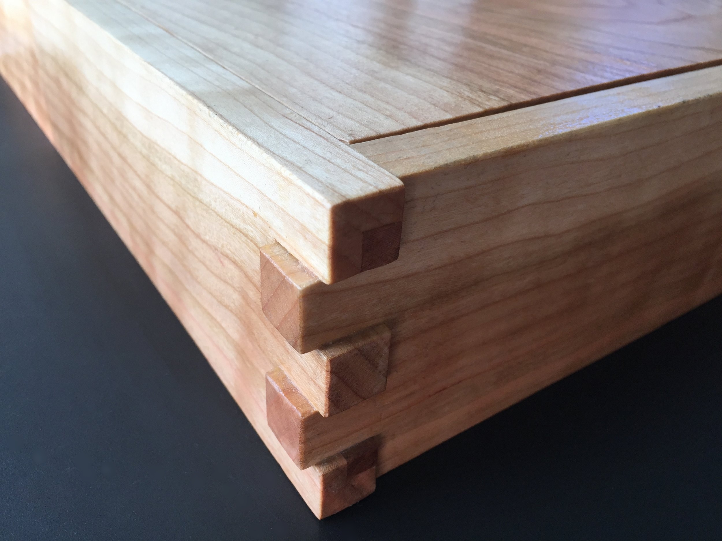 Cherry Chisel Box Joints