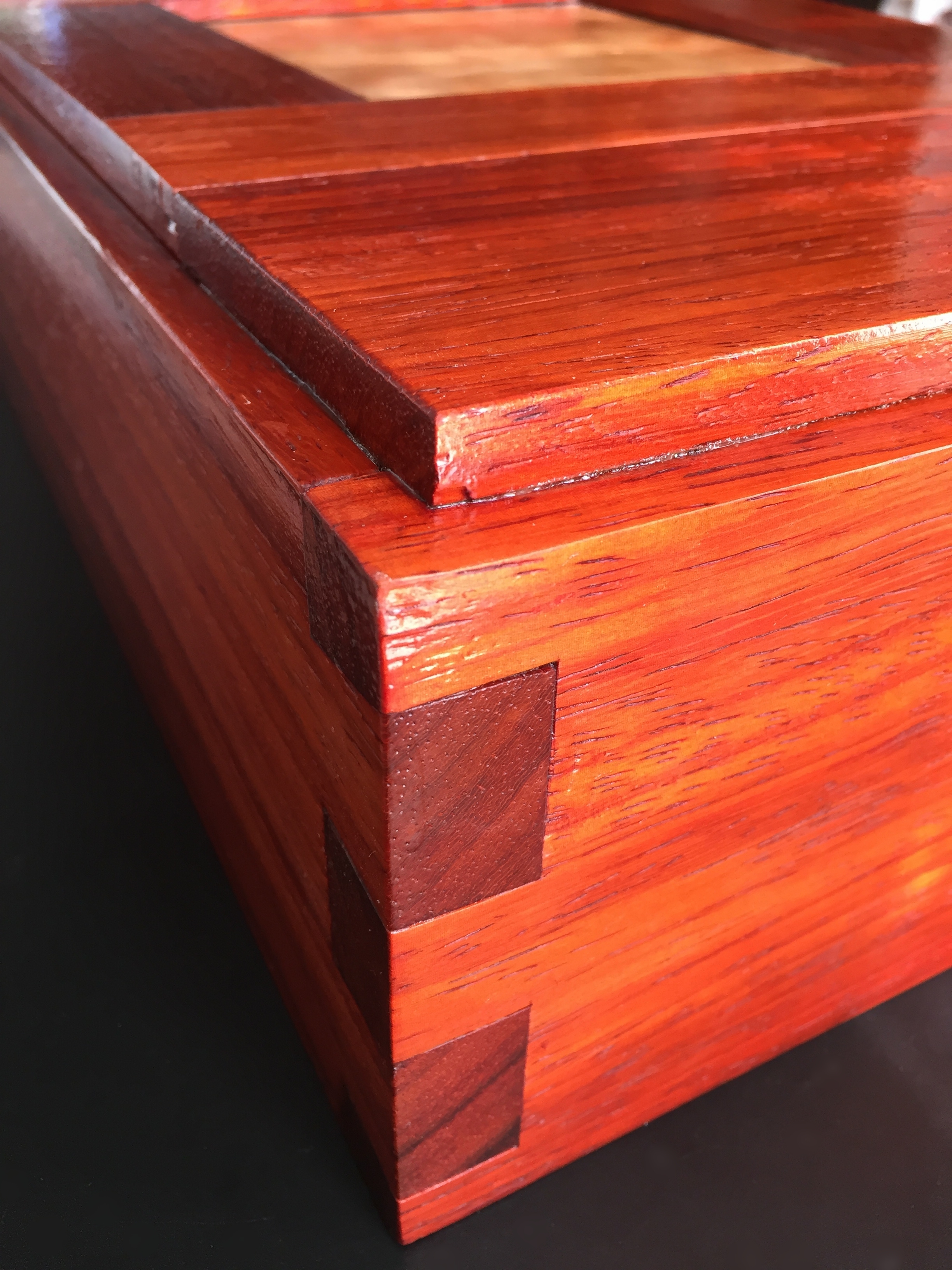 Padauk Tool Box Joints