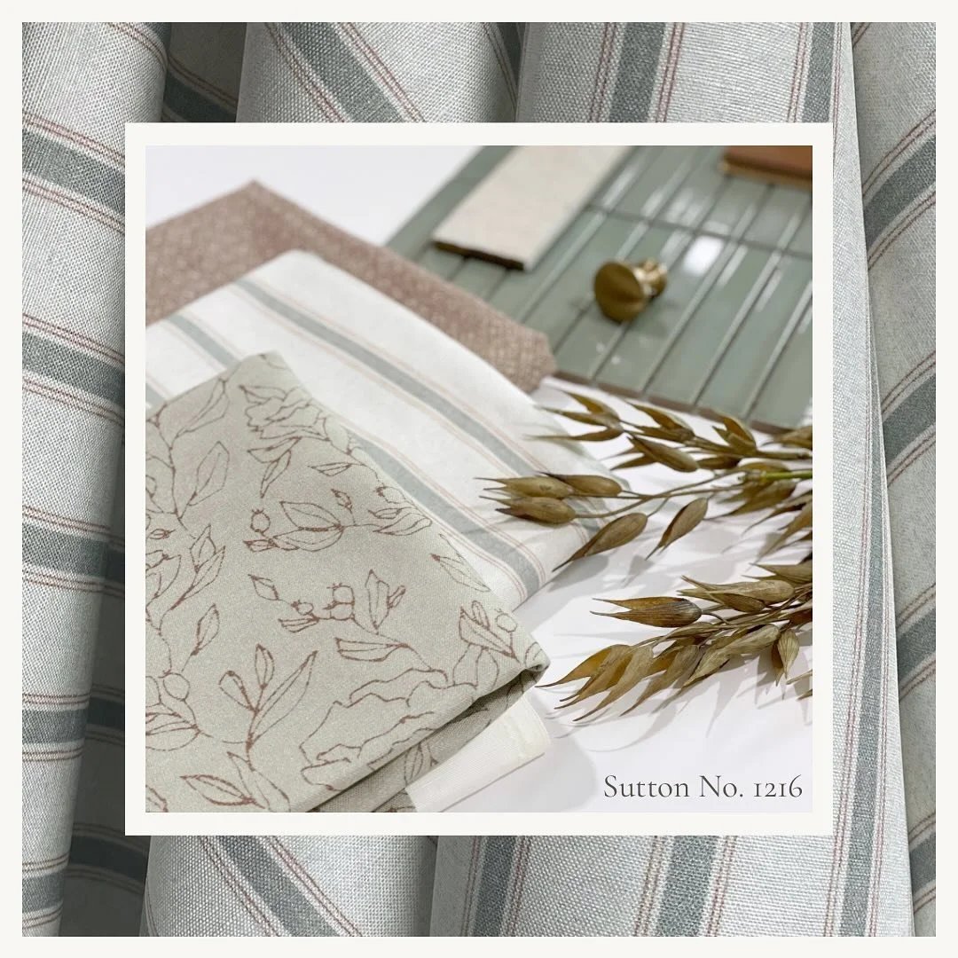 Sutton No. 1216 was the inspiration behind this primary suite remodel. Structured, yet feminine. Calming and elegant. 

Where would you use the Sutton stripe?