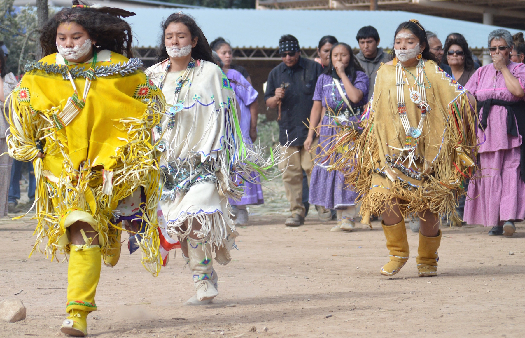 Every Independence Day at the Mescalero Apache tribal lands in New Mexico, the public is invited to witness the tribe’s traditional puberty rites, a series of rituals deeply connected to the Apache deity White Painted Lady. Photo credit: indiancountrymedianetwork.com