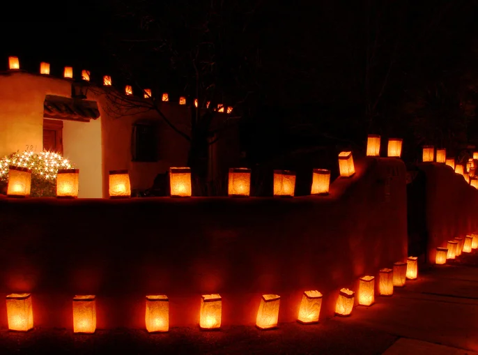 Christmas Eve Luminarias at Historic Lincoln