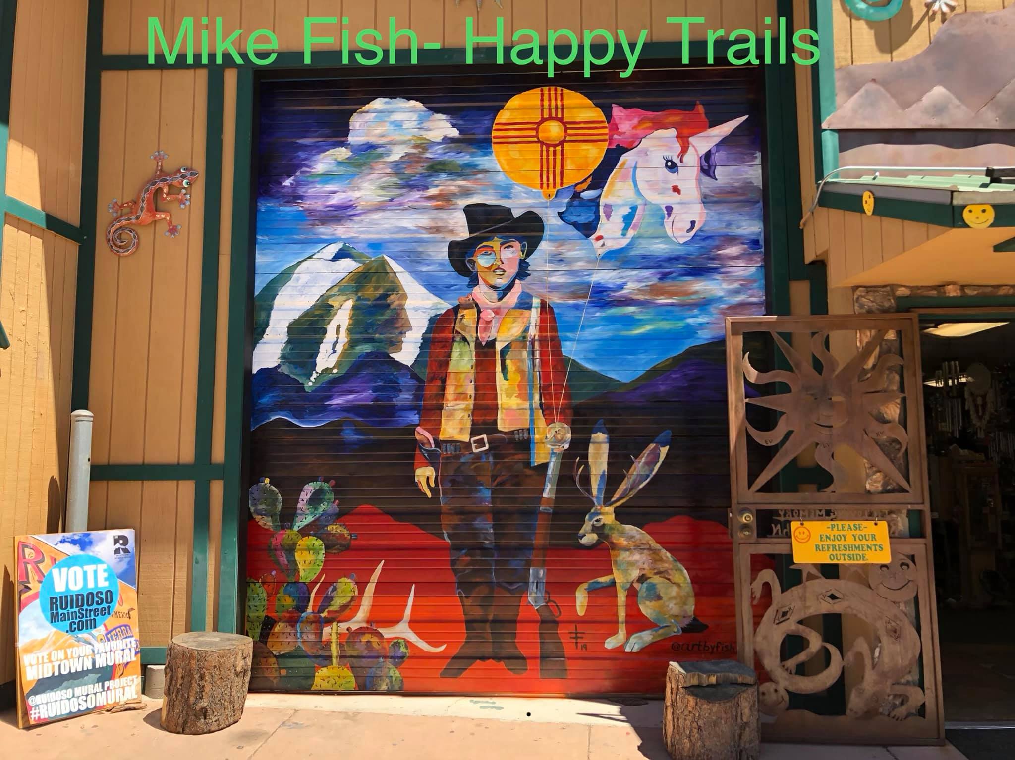 Photo: Mural at Happy Trails Gift Shop