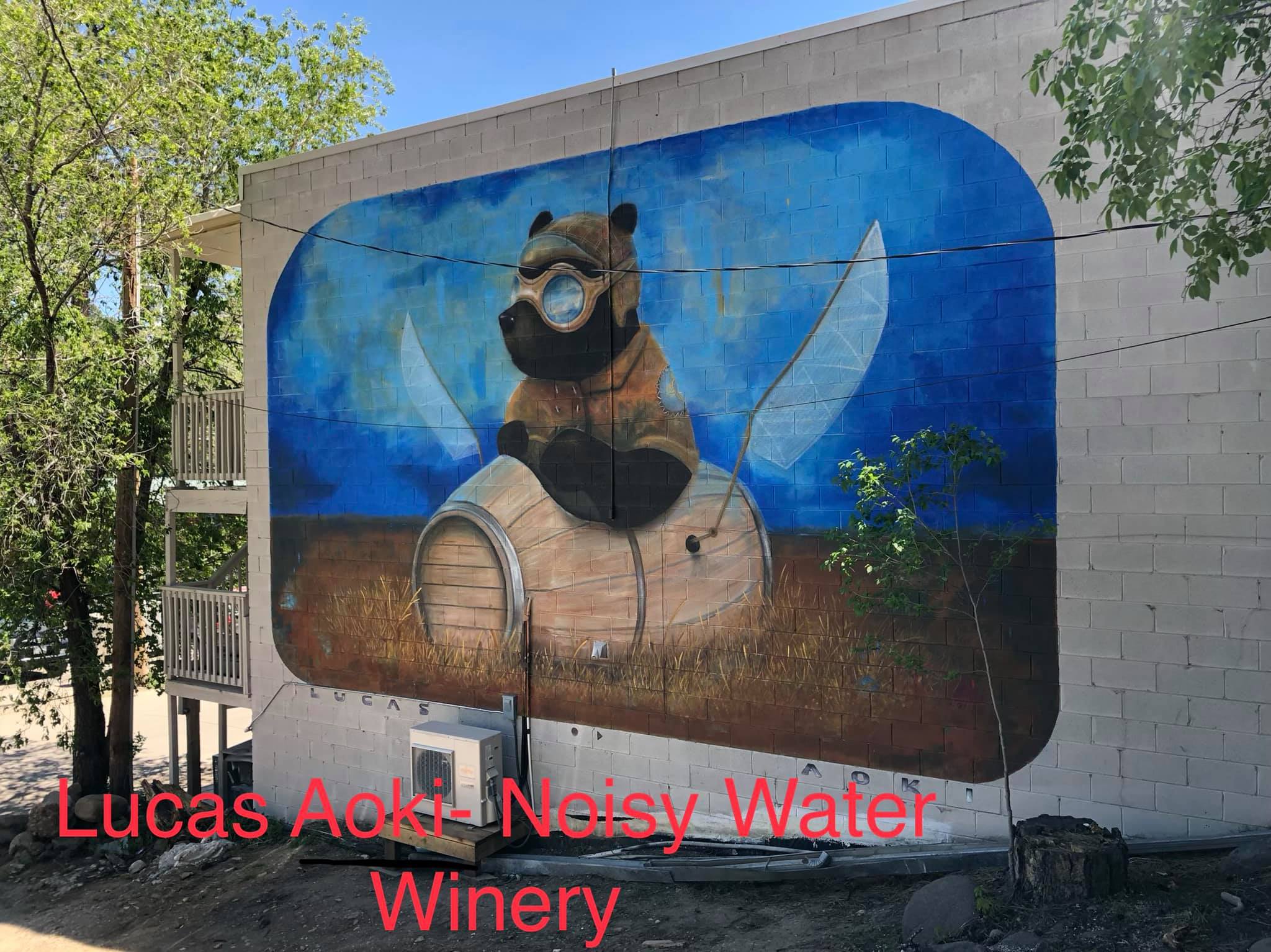 Photo: Mural at Noisy Water Winery