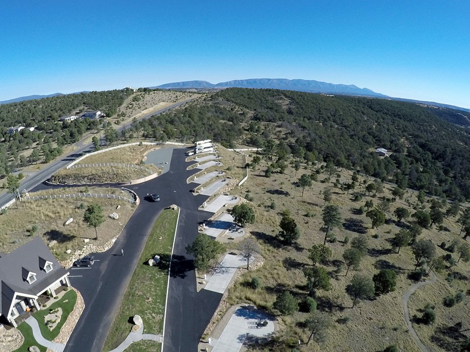 Ruidoso Motorcoach Ranch aerial