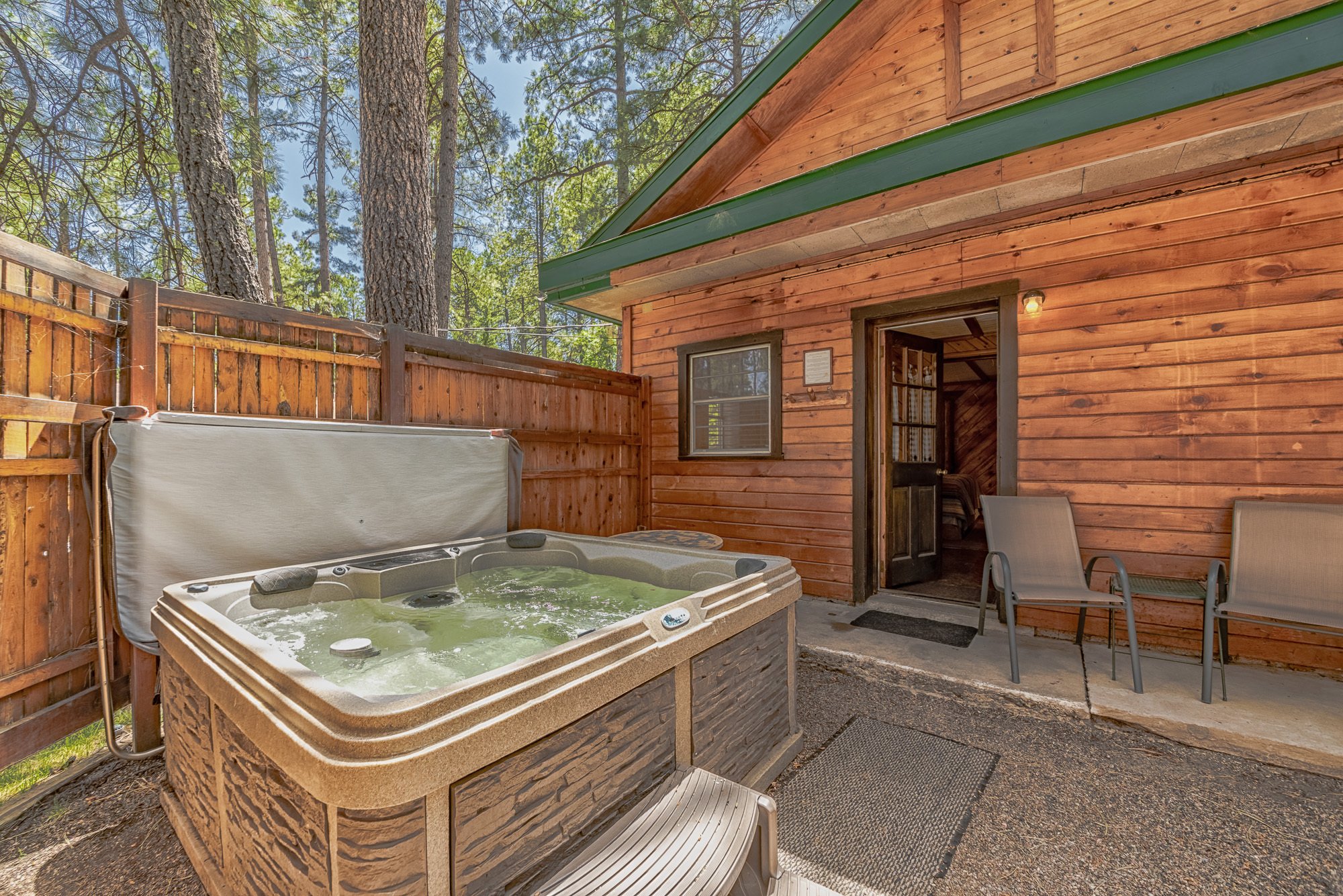 Story Book Cabins hot tub