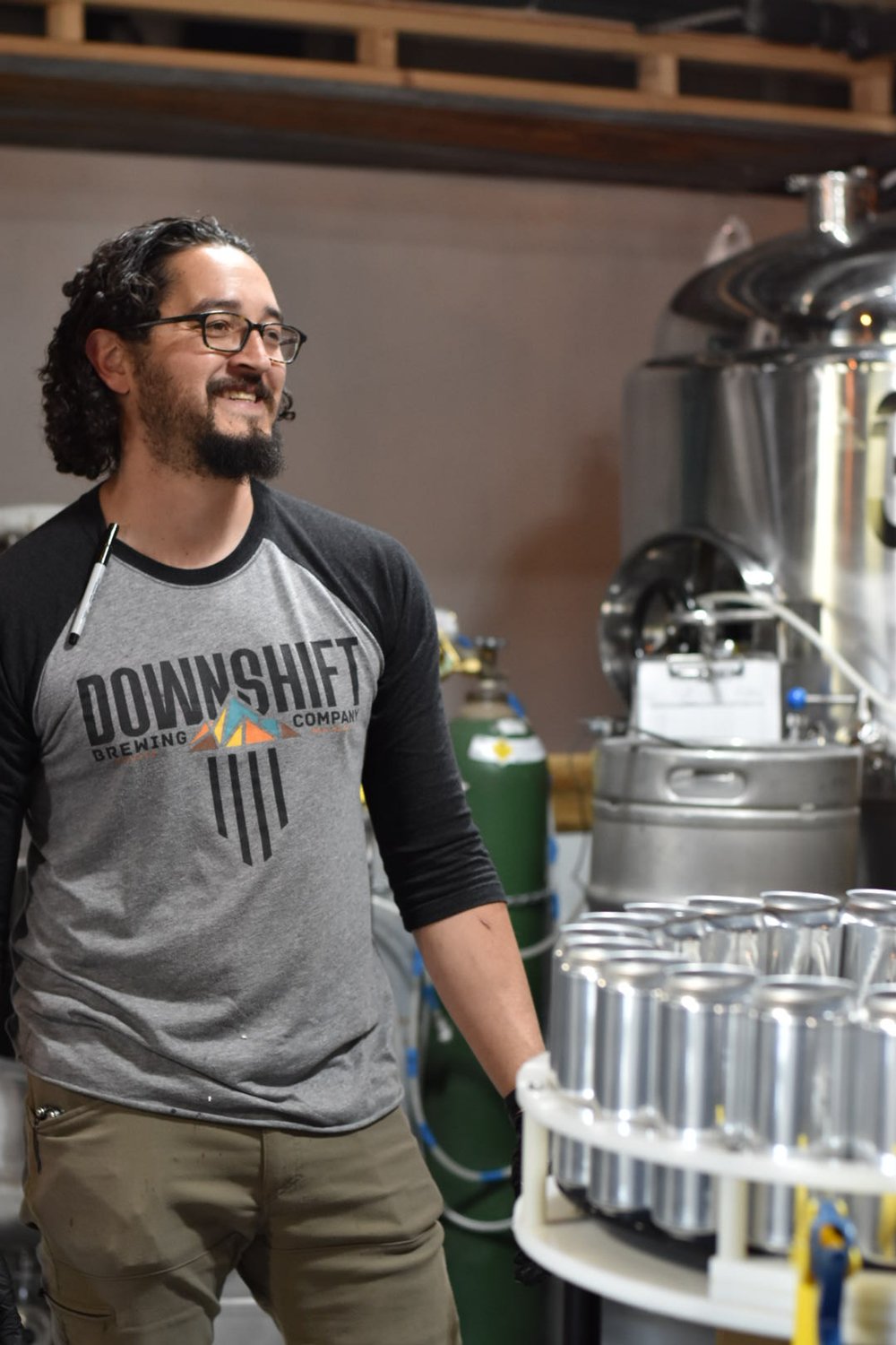 Downshift Brewing Company co-founder Eddie Gutierrez