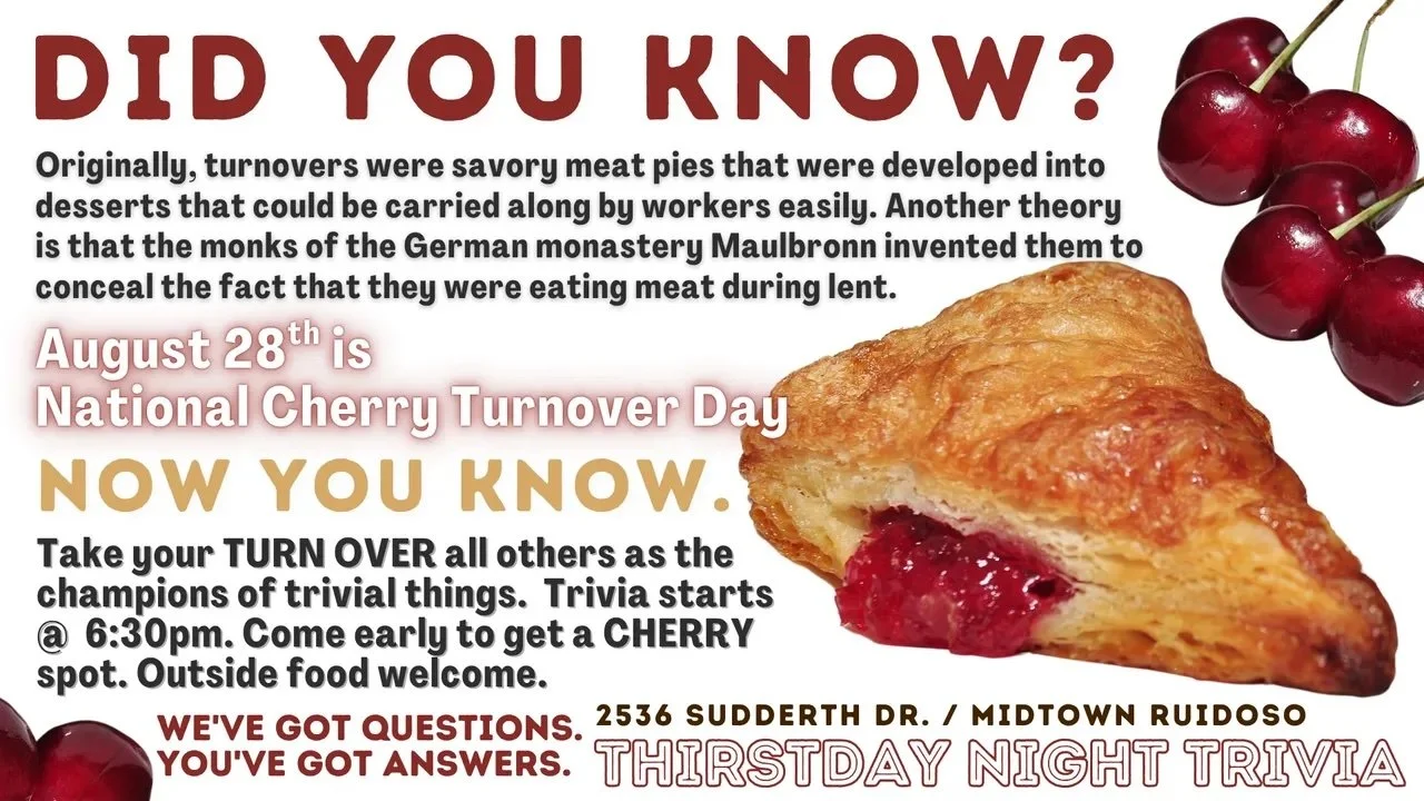 Thirstday Night Trivia "Cherry Turnover Day" at Lost Hiker Brewing Company