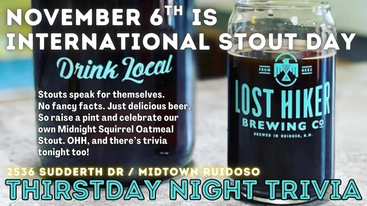 Thirstday Night Trivia at Lost Hiker Brewing Company - Midtown Taproom  (International Stout Day)