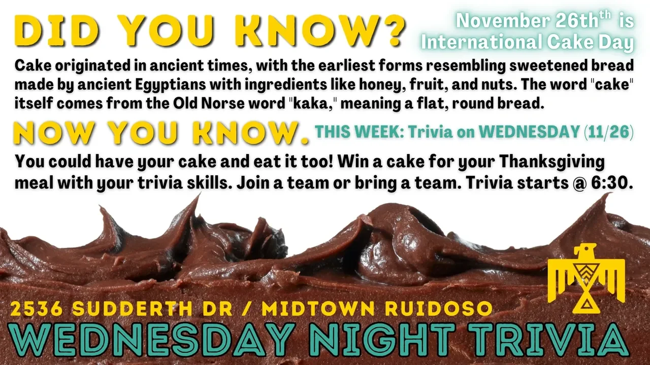 Thirstday Night Trivia at Lost Hiker Brewing Company - Midtown Taproom (Int'l Cake Day)