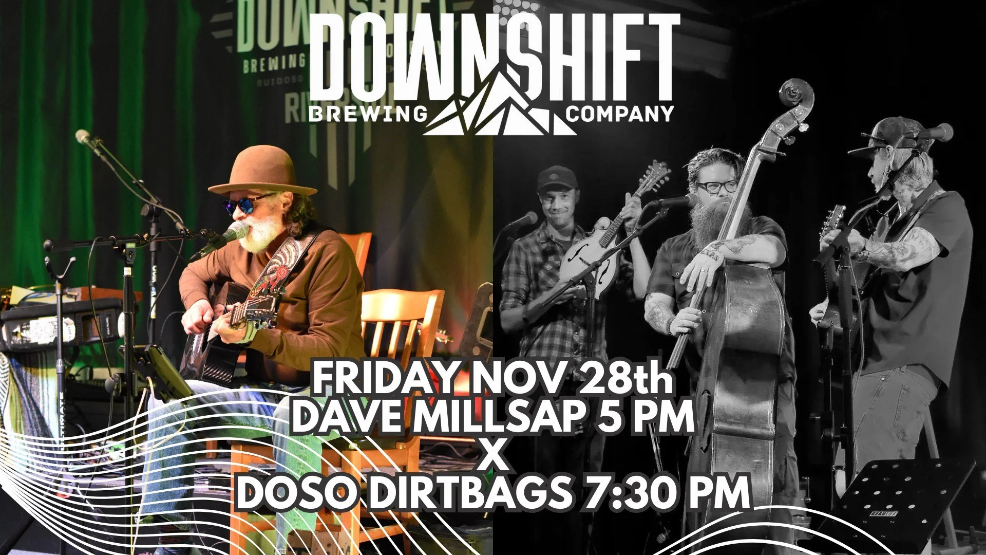 Dave Millsap and Doso Dirtbags live at Downshift Brewing Company - Riverside