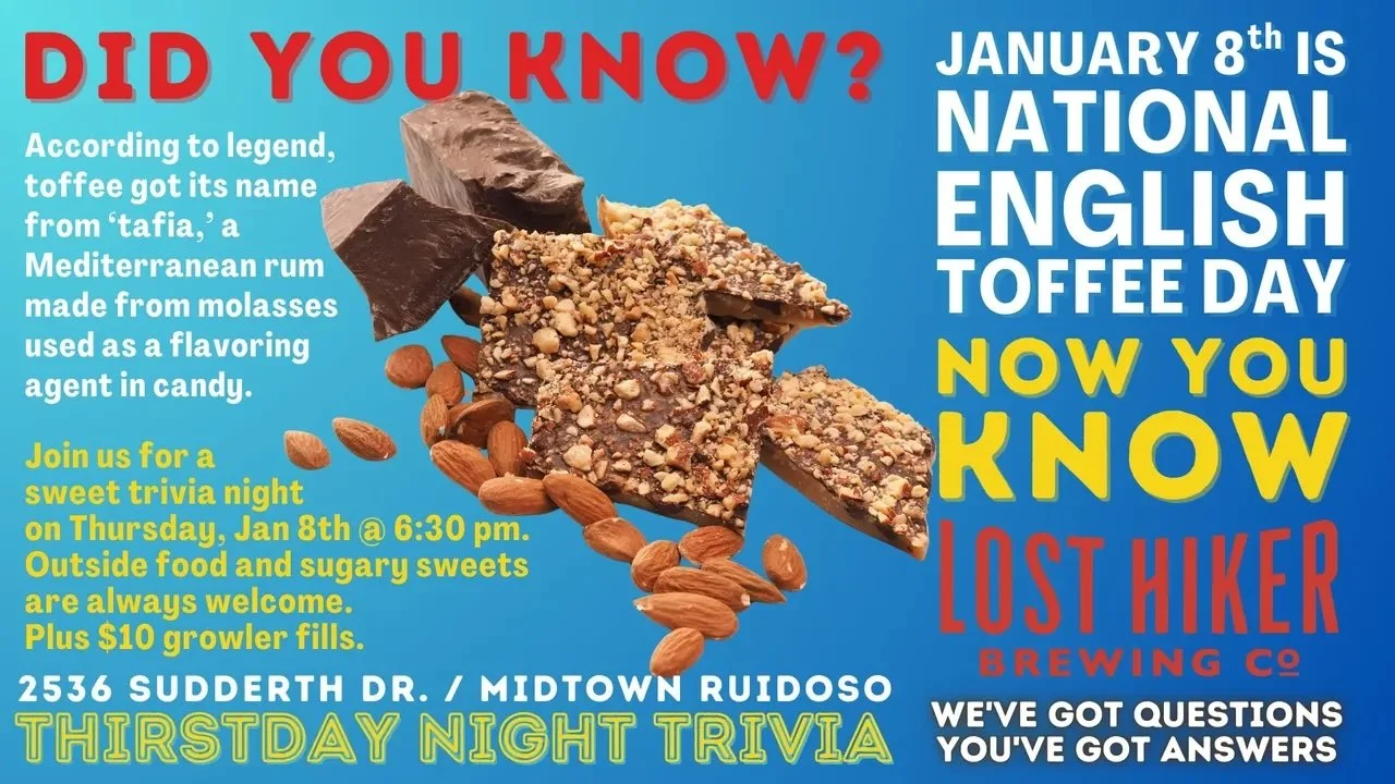Thirstday Night Trivia at Lost Hiker Brewing Company (English Toffee Night)