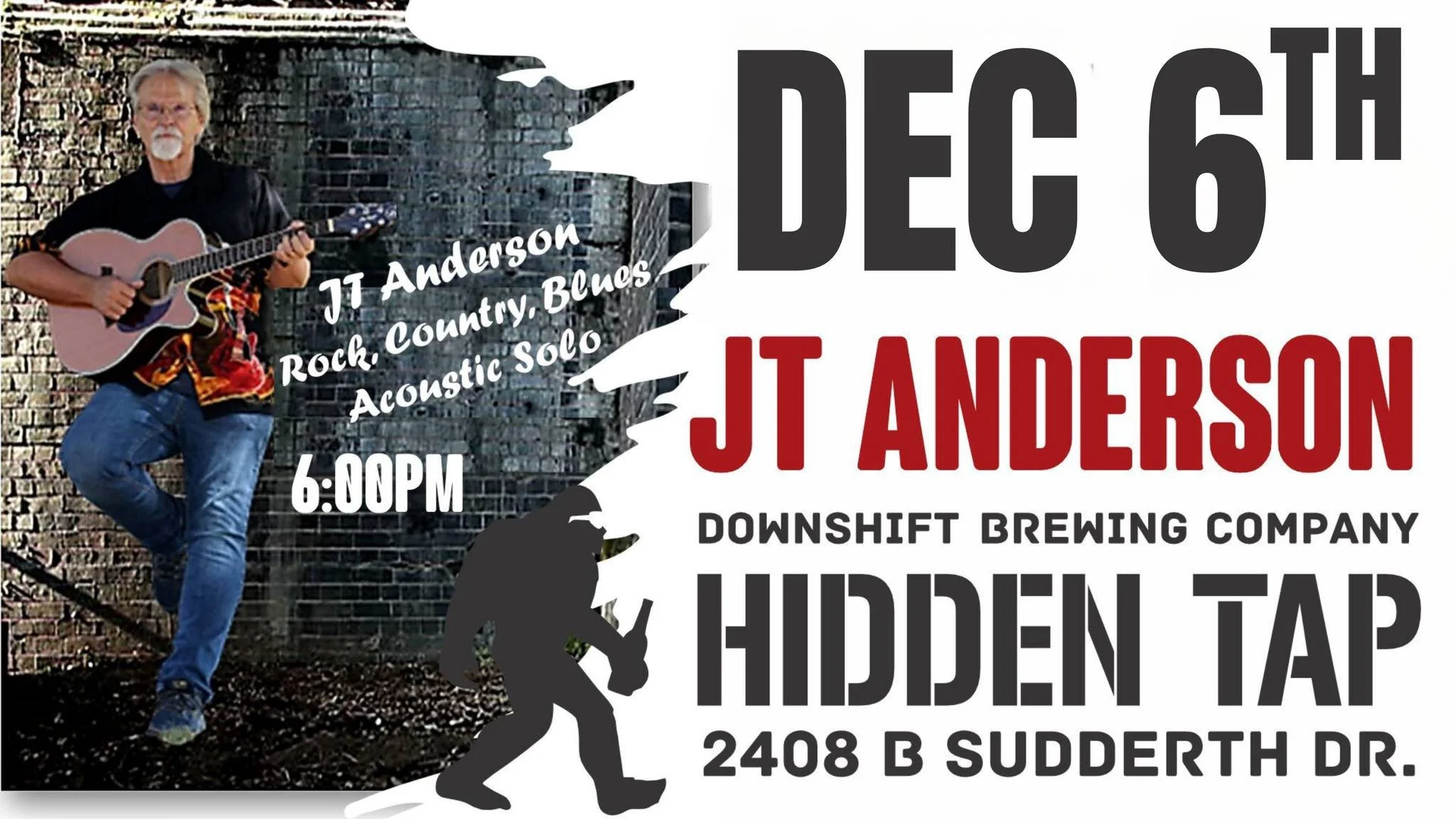 JT Anderson live at Downshift Brewing Company - Hidden Tap