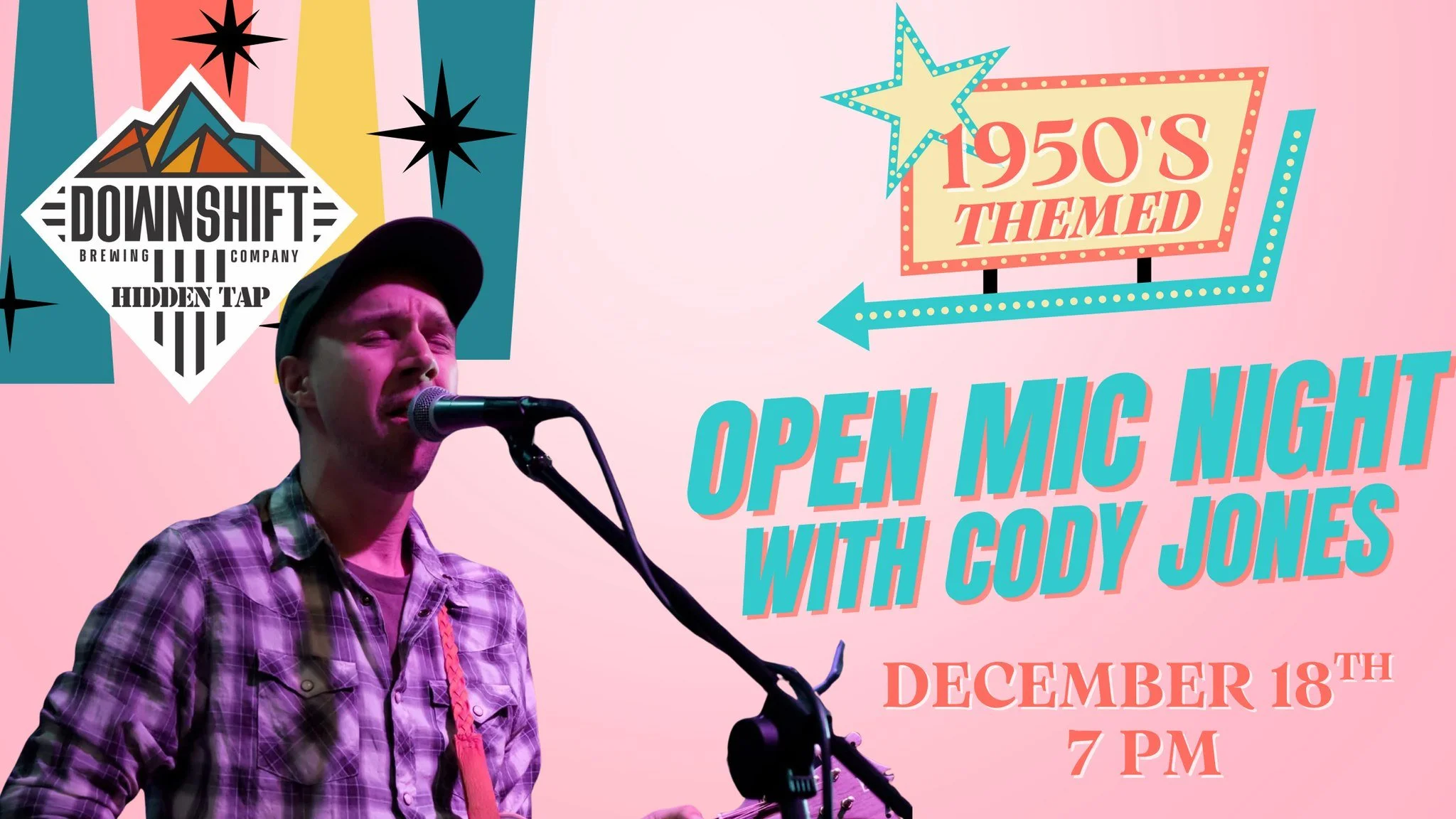 1950s themed Open Mic Night at Downshift Brewing Company - Hidden Tap