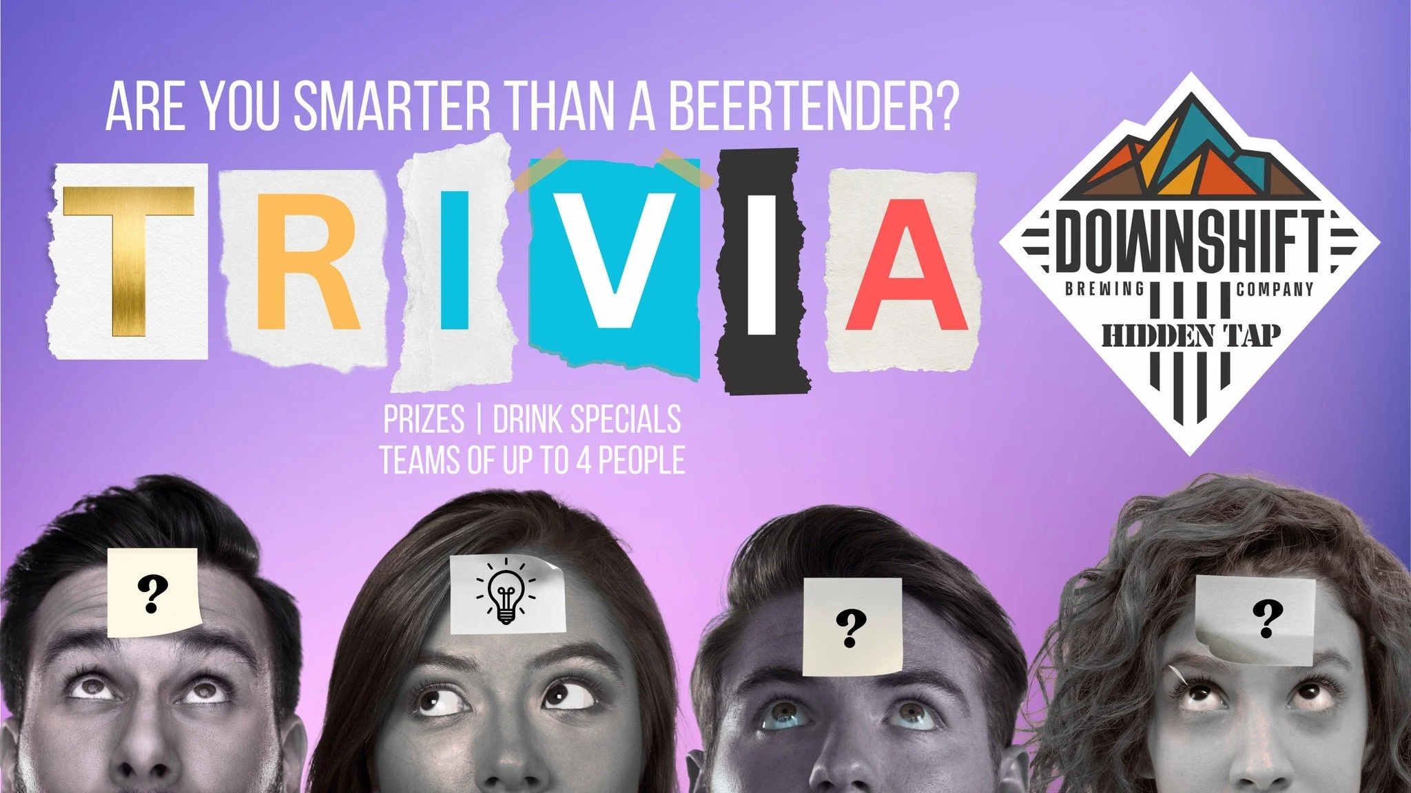 Are You Smarter Than a Beertender? Brewery Trivia at Downshift Brewing Company - Hidden Tap