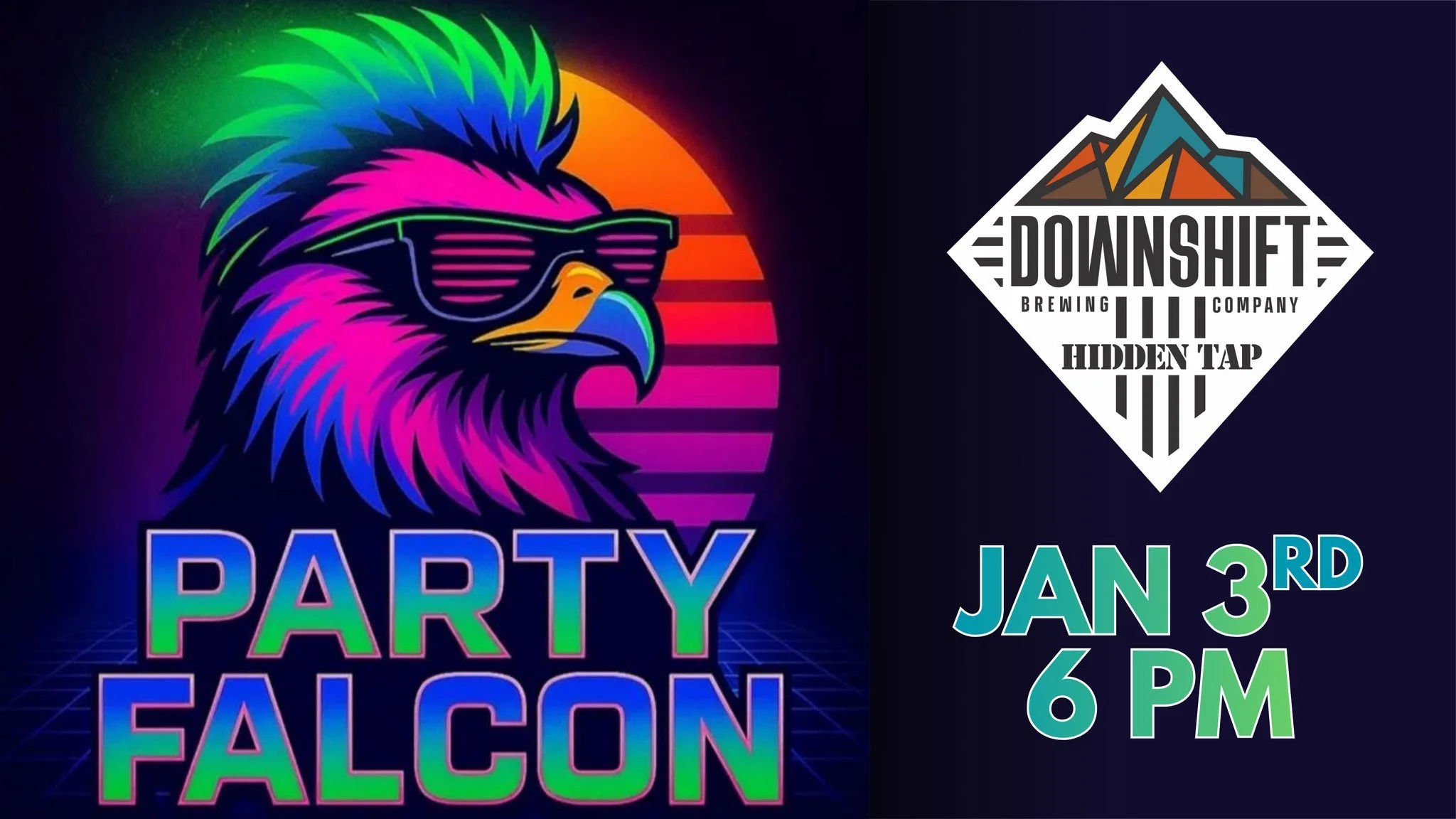 Party Falcon live at Downshift Brewing Company - Hidden Tap