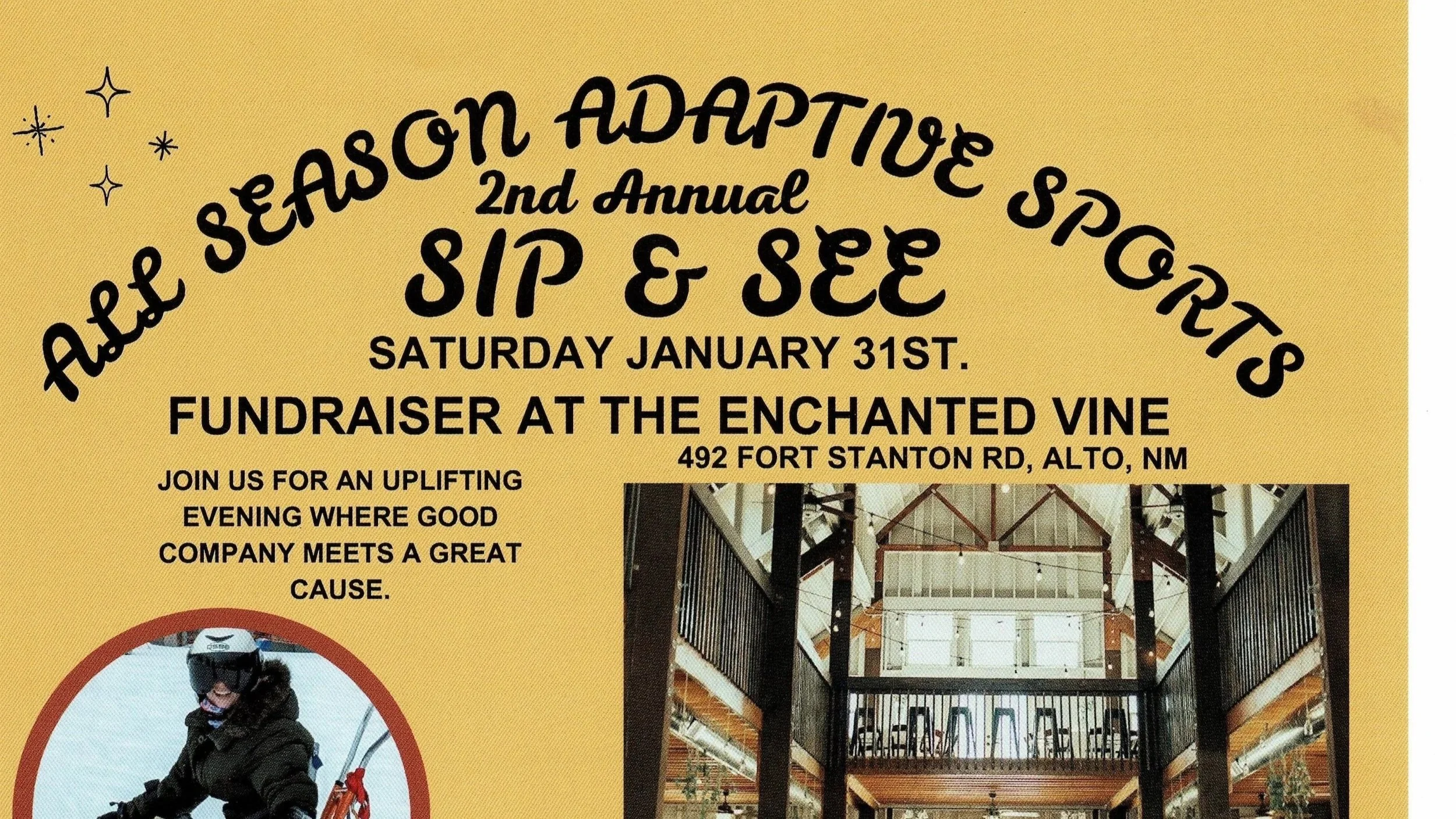 All Season Adaptive Sports - 2nd Annual Sip & See Fundraiser at Enchanted Vine